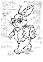 Vorschau - Arbeitsblätter - Hase Ausmalbilder wandern Kunst Kunstidee zum Ausmalen - Seite 3