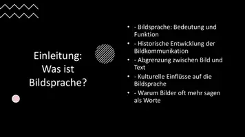 Vorschau - Präsentationen/Tafelbilder - Präsentation „Einführung in die Bildsprache“ - SEK II - Seite 1