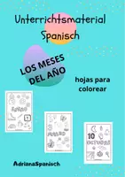 Vista previa - Hojas de trabajo - Los meses de Año - Portada