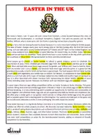 Aperçu - Feuilles d'exercices - EASTER IN THE UK – Reading Comprehension - Page 3