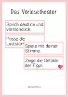 Vorschau - Präsentationen/Tafelbilder - Vorlesetheater - Tafelmaterial, Bewertung und verschiedene Beispiele (Märchen) - Deckblatt