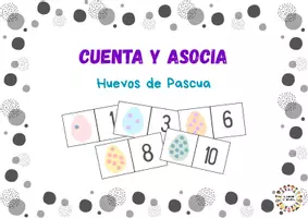 Vista previa - Unidades / Secuencias / Situaciones de Aprendizaje - Cuenta y asocia: Huevos de Pascua - Portada