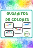 Vista previa - Refuerzo / NEE / Materiales de apoyo - GUSANITOS DE COLORES - página 1