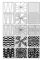 Vorschau - Mal- und Bastelvorlagen - Zeichenanleitungen OP-Art, Teil 3, Schritt für Schritt - Seite 3