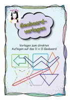 Vorschau - Arbeitsblätter - Vorlagen für das 11x11 Geoboard - Deckblatt