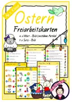 Vorschau - Stationenlernen - Freiarbeitskarten OSTERN | Leseübungen - Deckblatt