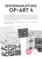 Vorschau - Mal- und Bastelvorlagen - Zeichenanleitungen OP-Art, Teil 4, Schritt für Schritt - Deckblatt