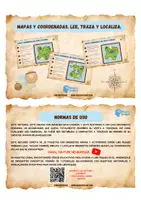 Vista previa - Refuerzo / NEE / Materiales de apoyo - MAPAS Y COORDENADAS. LEE, TRAZA Y LOCALIZA - página 2