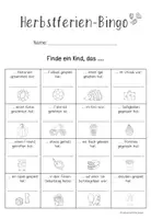 Vorschau - Arbeitsblätter - Herbstferien - Bingo - Seite 2