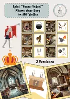 Vorschau - Spiele - Spiel: “Paare finden!” - Räume einer Burg im Mittelalter - Deckblatt
