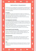 Vista previa - Hojas de trabajo - Weihnachten in Deutschland/Navidad en Alemania - página 1