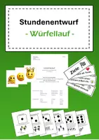 Vorschau - Stundenentwürfe - Stundenentwurf Ausdauer - Würfellauf mit kooperativen Stationen - Deckblatt