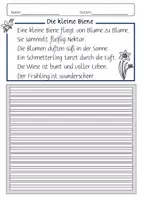 Vorschau - Arbeitsblätter - Abschreibtexte Frühling Klasse 1 und 2 - Deutsch/ DaZ/ DaF - Seite 3