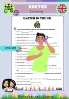 Aperçu - Feuilles d'exercices - EASTER IN THE UK – Listening Comprehension - Page de couverture