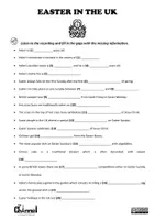 Aperçu - Feuilles d'exercices - EASTER IN THE UK – Listening Comprehension - Page 3