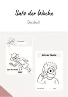 Vorschau - Poster - Satz der Woche - Materialpaket - Seite 1