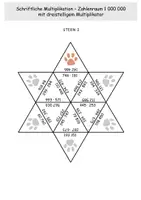 Vorschau - Arbeitsblätter - Rechensterne - schriftliche Multiplikation mit dreistelligen Multiplikatoren (dreistelliger 2. Faktor) - Seite 3