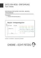 Vorschau - Präsentationen/Tafelbilder - Satz von Hess - Einführung - Folien - Deckblatt