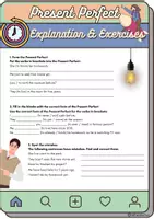 Vorschau - Arbeitsblätter - Present Perfect Explanation & Exercises - Seite 1