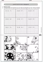 Vorschau - Arbeitsblätter - Rechenpuzzle Schriftliche Division - Teiler einstellig - Seite 1