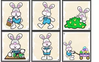 Vista previa - Hojas de trabajo - The Easter Bunny - Find it! Write it! - página 1