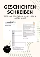 Vorschau - Test - Geschichten schreiben – Test - Deckblatt
