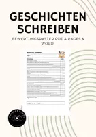 Vorschau - Test - Geschichte schreiben – Bewertungsraster PDF, PAGES, WORD - Deckblatt