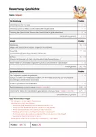 Vorschau - Test - Geschichte schreiben – Bewertungsraster PDF, PAGES, WORD - Seite 2