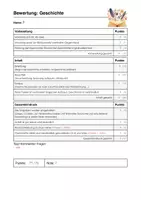 Vorschau - Test - Geschichte schreiben – Bewertungsraster PDF, PAGES, WORD - Seite 3