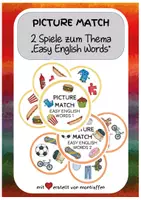 Vorschau - Spiele - Easy English Words - Picture Match (2 Spielsets) - Deckblatt