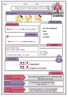 Vorschau - Arbeitsblätter - Present Progressive | Merkblatt | Grammatik Englisch - Seite 2