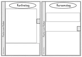 Vorschau - Arbeitsblätter - FLIPBOOK basteln Karwoche und Ostern Kirchenjahr Religion - Seite 3
