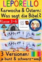 Vorschau - Arbeitsblätter - Die Bibel Karwoche & Ostern Religion Klasse 3-6 Leporello - Deckblatt