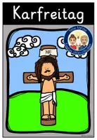 Vorschau - Stationenlernen - Karfreitag SYMBOLKARTE evangelisch Karwoche Religionsunterricht FREEBIE - Deckblatt