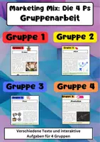 Vorschau - Arbeitsblätter - Marketing Bundle: Werbung, AIDA, Marketing-Mix, Influencer & Farbpsychologie - Seite 1