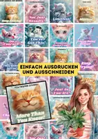 Vorschau - Mal- und Bastelvorlagen - English Quotes Mutmachkärtchen mit Sprüchen und Katzen - Seite 2