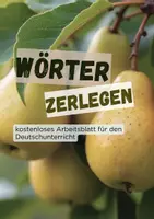 Vorschau - Arbeitsblätter - Wörter zerlegen - Deckblatt