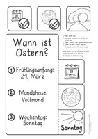 Vorschau - Arbeitsblätter - Wann ist Ostern? - Osterdatum bestimmen - Seite 1