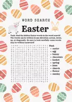 Vorschau - Arbeitsblätter - Easter Word Search Worksheet (A1/A2) - Deckblatt