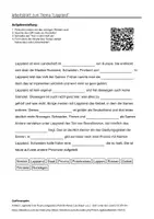 Vorschau - Arbeitsblätter - Arbeitsblätter zum Thema "Lappland" + Lösung & MP3 + Infografik - Deckblatt