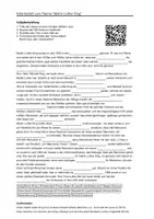 Vorschau - Arbeitsblätter - Lernposter + Arbeitsblätter zum Thema "Martin Luther King" + Lösung & MP3 + Mindmap + Infografik - Seite 1