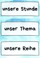 Vorschau - Poster - Stunde und Thema Überschriften - Seite 1