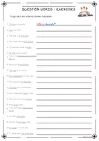 Vorschau - Arbeitsblätter - Question Words Merkblatt+Worksheets - differenziert - Seite 1