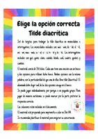 Vista previa - Juegos / Gamificación - Elige la opción correcta tilde diacrítica - página 1