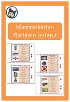 Vorschau - Stationenlernen - Klammerkarten Nordirland Northern Ireland, United Kingdom - Deckblatt
