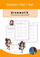 Vorschau - Arbeitsblätter - Deutsch DAZ/DAF Grammatik Possessivartikel - Deckblatt