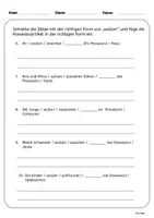 Vorschau - Arbeitsblätter - Deutsch DAZ/DAF Grammatik Possessivartikel - Seite 2