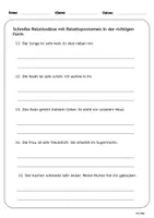 Vorschau - Arbeitsblätter - Deutsch DAZ/DAF Grammatik Relativsätze - Seite 3