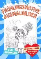 Vorschau - Arbeitsblätter - Frühlingsmotive Blumen Mandala Ausmalbilder Achtsamkeit Malbuch - Deckblatt