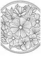 Vorschau - Mal- und Bastelvorlagen - Ausmalbilder Frühlingsmandala Achtsamkeit Blumen Malbuch ausmalen - Seite 2